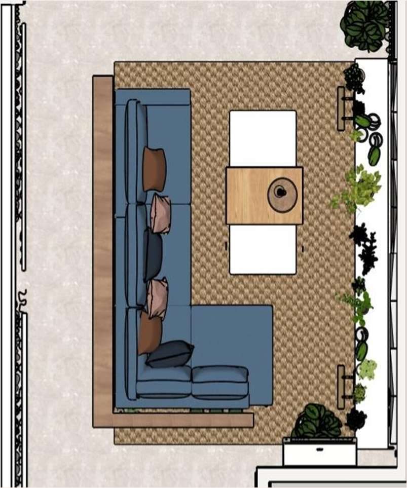 Planta de layout do projeto Costa Ferrara